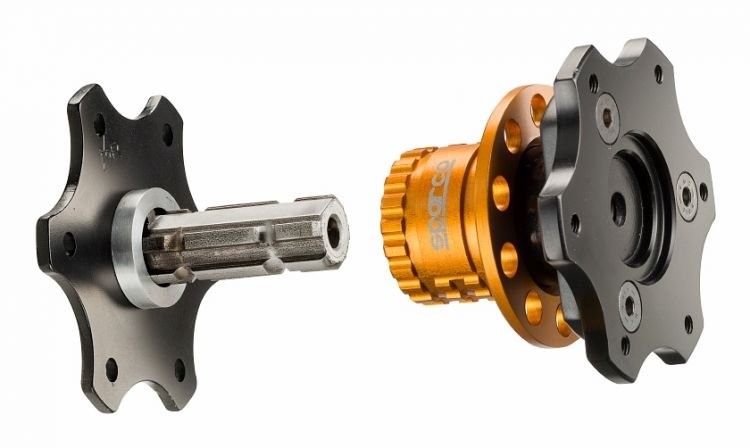 Sparco Extractor Quick Release Racing Negro/Amarillo - Sparco original VRM Motorsports imagen 1