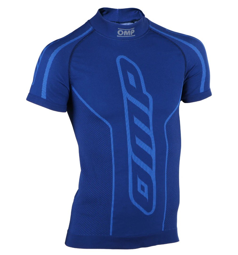 CAMISETA OMP MANGA CORTA AZUL TALLA M/L - OMP original VRM Motorsports imagen 1