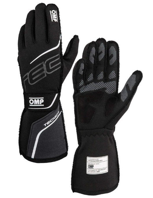 GUANTES OMP TECNICA FIA 8856-2018 NEGRO / ANTRACITA TALLA XL - OMP original VRM Motorsports imagen 2