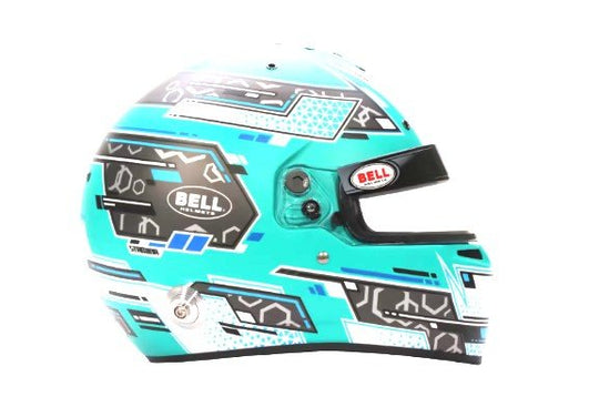 Sparco Casco Bell Rs7 Stamina Antracita/Aquamarine (Hans)Talla 54 Fia8859-2024/Sa2020 - Sparco original VRM Motorsports imagen 1