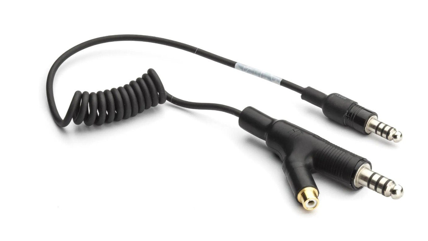 Sparco Adaptador Cableado Cruzado - Macho 4 Pines Std+Rca : Macho 4 Pines Std - L_15Cm - Cable Enrollado - Sparco original VRM Motorsports imagen 1