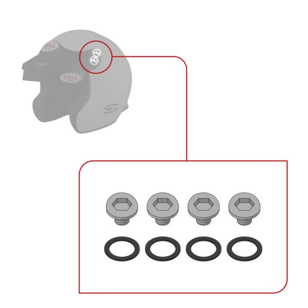 Sparco Kit De Anclajes - Mag-1 V10 Casco Bell - Sparco original VRM Motorsports imagen 1