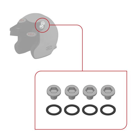 Sparco Kit De Anclajes - Mag-1 V10 Casco Bell - Sparco original VRM Motorsports imagen 1