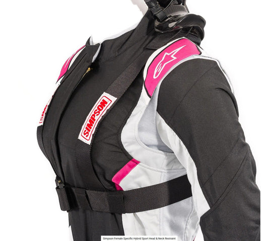 HANS Hybrid Sport Femenino X-Small Anclaje Estandar Simpson VRM Motorsports imagen 1