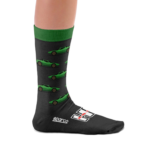 Calcetines Sparco Lancia Stratos Negro/Verde Talla 41/46 - Sparco original VRM Motorsports imagen 2
