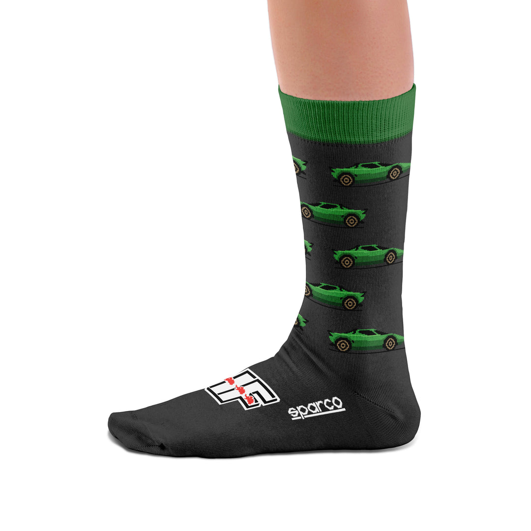 Calcetines Sparco Lancia Stratos Negro/Verde Talla 41/46 - Sparco original VRM Motorsports imagen 3