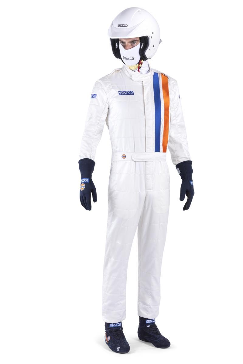 Sparco Replica De Traje De Carreras Gulf Blanco Talla 66 - Sparco original VRM Motorsports imagen 1