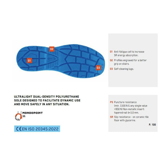 Zapato Seguridad Sparco Horizon S1Ps Esd Moreno 35 - Sparco original VRM Motorsports imagen 4