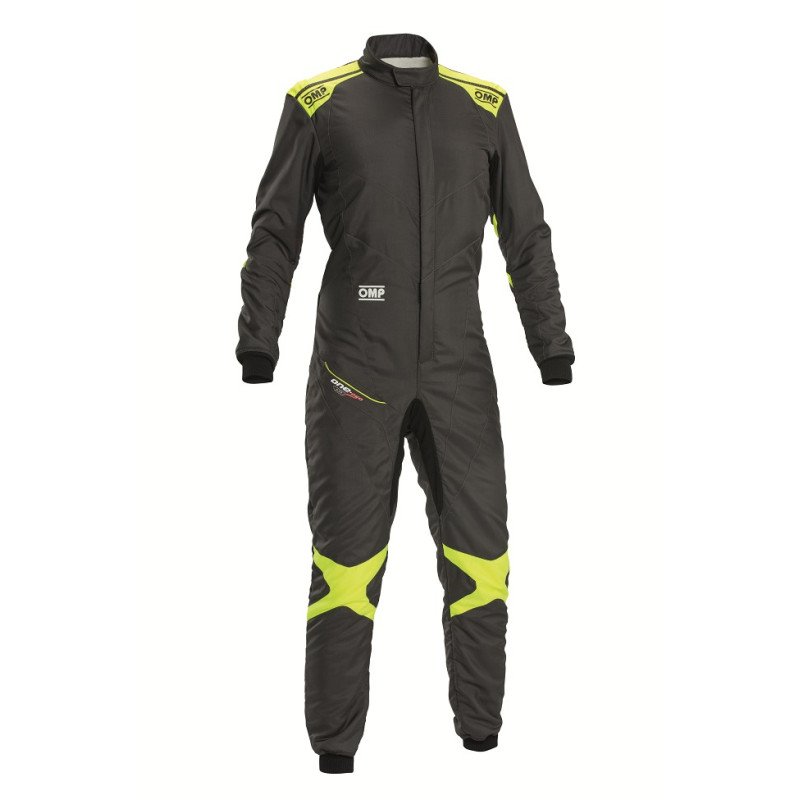 OMP TRAJE CARRERAS ONE EVO AIR FIA 8856-2018 GRIS HIERRO/AMARILLO FLUOR TALLA 52 - OMP original VRM Motorsports imagen 1