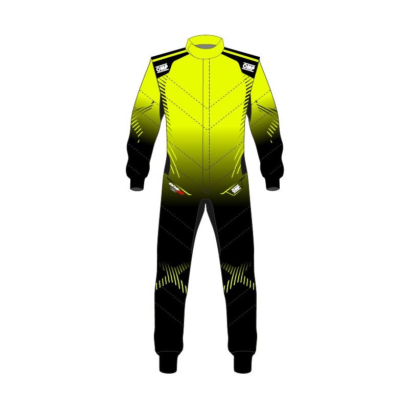 OMP TRAJE CARRERAS AIR ONE ART FIA 8856-2018 NEGRO/AMARILLO FLUOR TALLA 50 - OMP original VRM Motorsports imagen 1