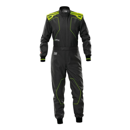TRAJE KARTING OMP KS-4 MY2026 NIÑOS ANTRACITA/AMARILLO FLUOR TALLA 130 - OMP original VRM Motorsports imagen 1