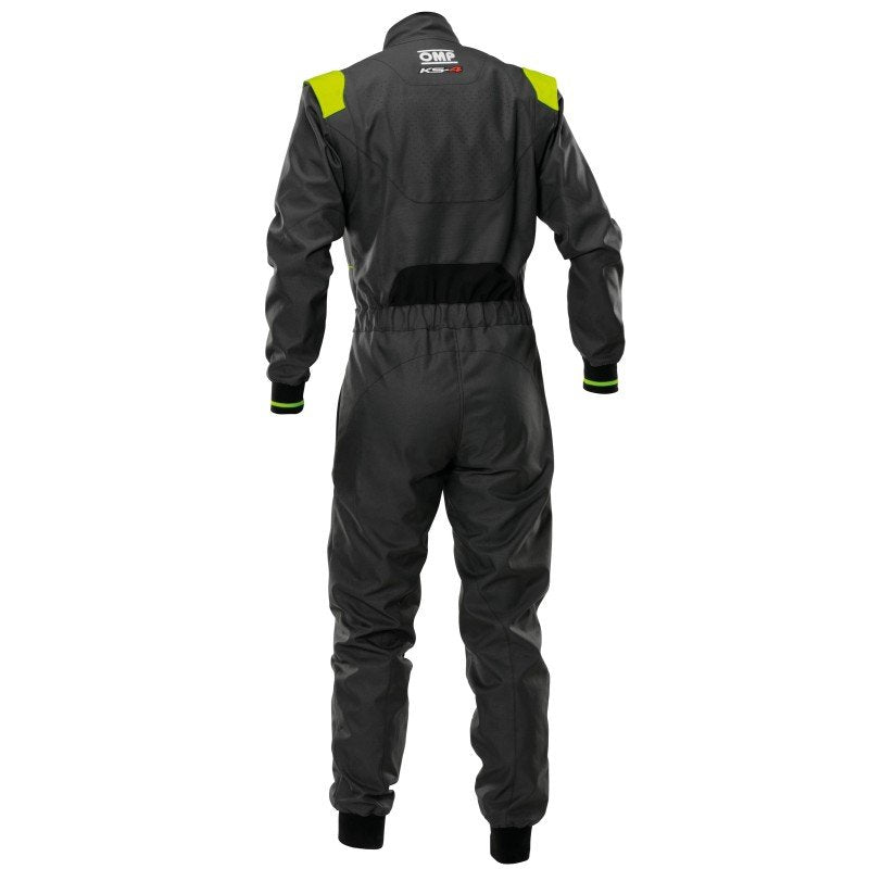 TRAJE KARTING OMP KS-4 MY2026 NIÑOS ANTRACITA/AMARILLO FLUOR TALLA 130 - OMP original VRM Motorsports imagen 2