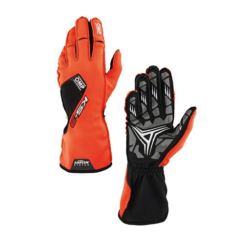 GUANTES OMP KARTING KS-3 MY2026 NARANJA/NEGRO TALLA XXS - OMP original VRM Motorsports imagen 1