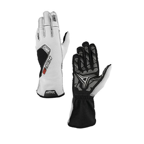 GUANTES OMP KARTING KS-3 MY2026 BLANCO/NEGRO TALLA L - OMP original VRM Motorsports imagen 1