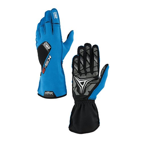 GUANTES OMP KARTING KS-3 MY2026 AZUL/NEGRO TALLA M - OMP original VRM Motorsports imagen 1