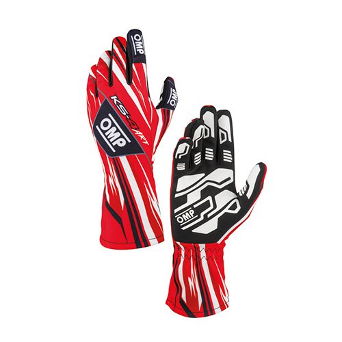GUANTESOMP KARTING KS-4 ART ROJOS/BLANCOS TALLA 5 (NIÑOS) - OMP original VRM Motorsports imagen 1