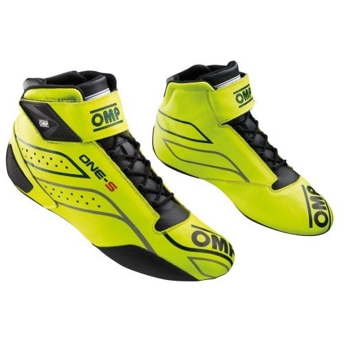 BOTINES OMP ONE-S FIA 8856-2018/SFI AMARILLO FLUOR TALLA 48 - OMP original VRM Motorsports imagen 1