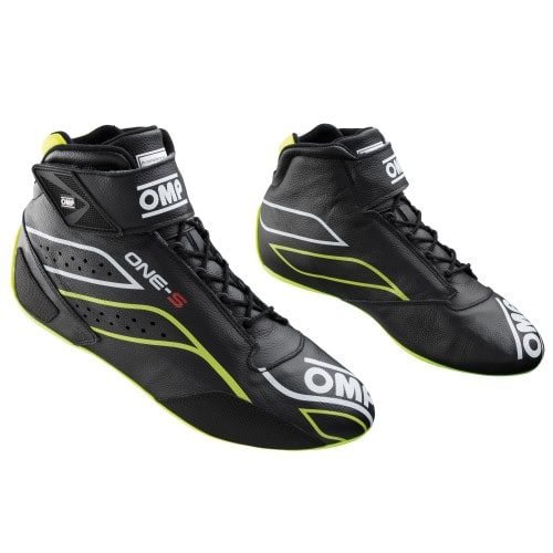 BOTINES OMP ONE-S FIA 8856-2018/SFI NEGRO/AMARILLO FLUOR TALLA 47 - OMP original VRM Motorsports imagen 1