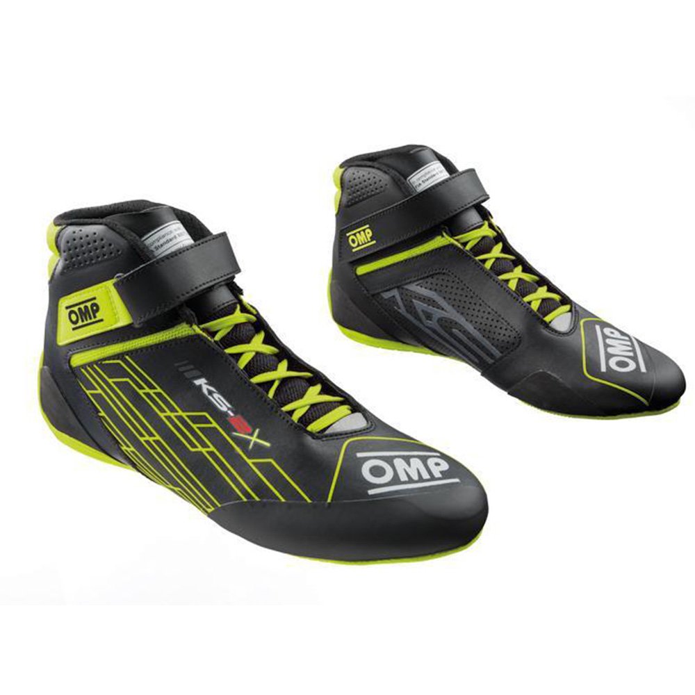 OMP KS-2X BOTINES KARTING FIA 8877-2022 NEGRO/AMARILLO FLUOR TALLA 38 - OMP original VRM Motorsports imagen 1