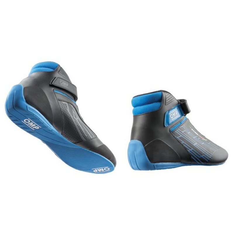 OMP KS-2X BOTINES KARTING FIA 8877-2022 NEGRO/CIAN TALLA 34 - OMP original VRM Motorsports imagen 2