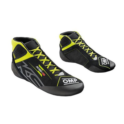 BOTINES OMP KARTING KS-3 MY2026 NEGRO/AMARILLO FLUOR TALLA 32 - OMP original VRM Motorsports imagen 1