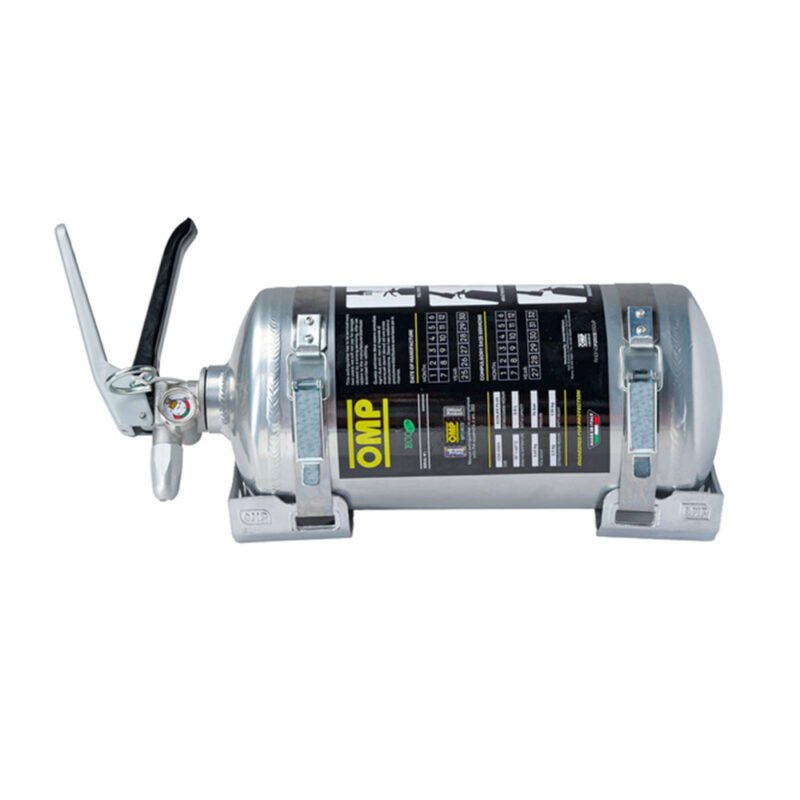 OMP EXTINTOR MANUAL DE ACERO ALUMINIO PLATA 2,4KG ECOLIFE PLUS - OMP original VRM Motorsports imagen 1