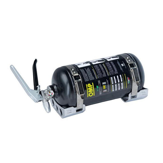 OMP EXTINTOR MANUAL DE ACERO NEGRO 2,4KG ECOLIFE PLUS - OMP original VRM Motorsports imagen 2
