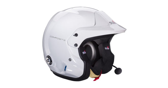 Sparco Casco Stilo Venti4 Trophy Composite Plus Blanco Fia8859-24 Sa2025 Hans Blanco Fia8858-10-Talla 64 - Sparco original VRM Motorsports imagen 2