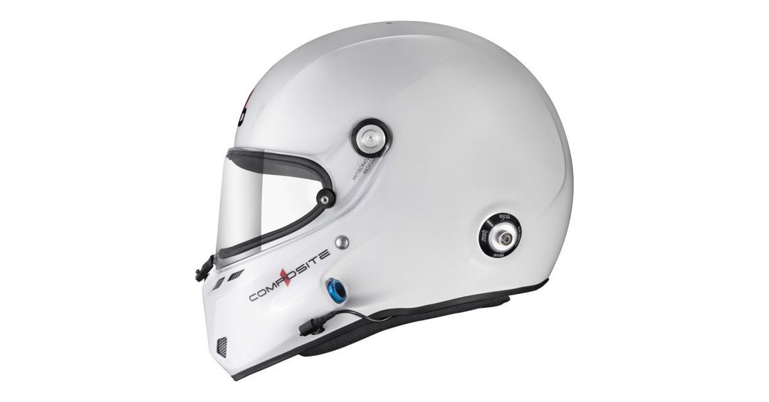 Sparco Casco Stilo St6F Composite Circuito Blanco Fia8859-24 Sa2025 Hans Blanco Fia8858-10-Talla 55 - Sparco original VRM Motorsports imagen 4