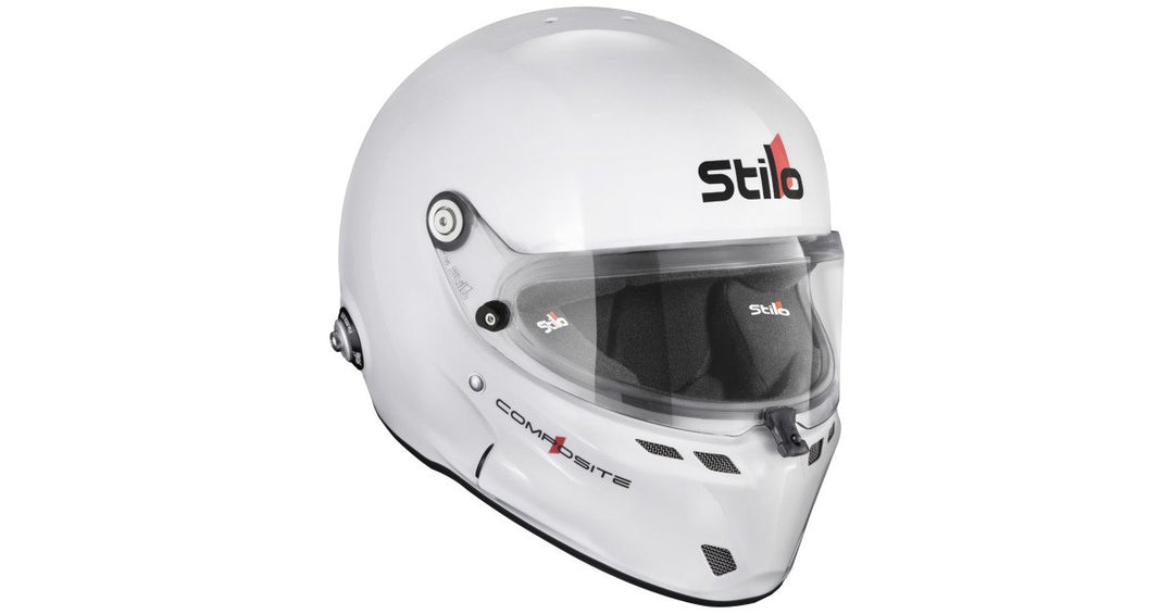 Sparco Casco Stilo St6F Composite Circuito Blanco Fia8859-24 Sa2025 Hans Blanco Fia8858-10-Talla 59 - Sparco original VRM Motorsports imagen 2