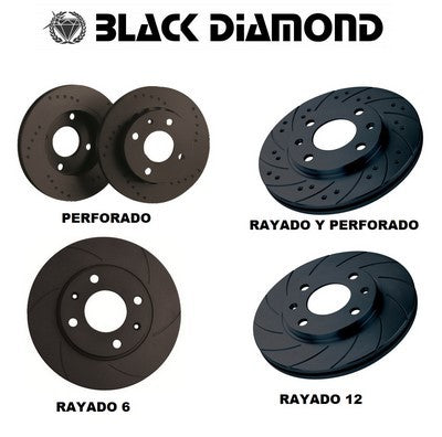 Discos de freno Black Diamond Rayado 12 BDKBD412G12 para Ac Cobra