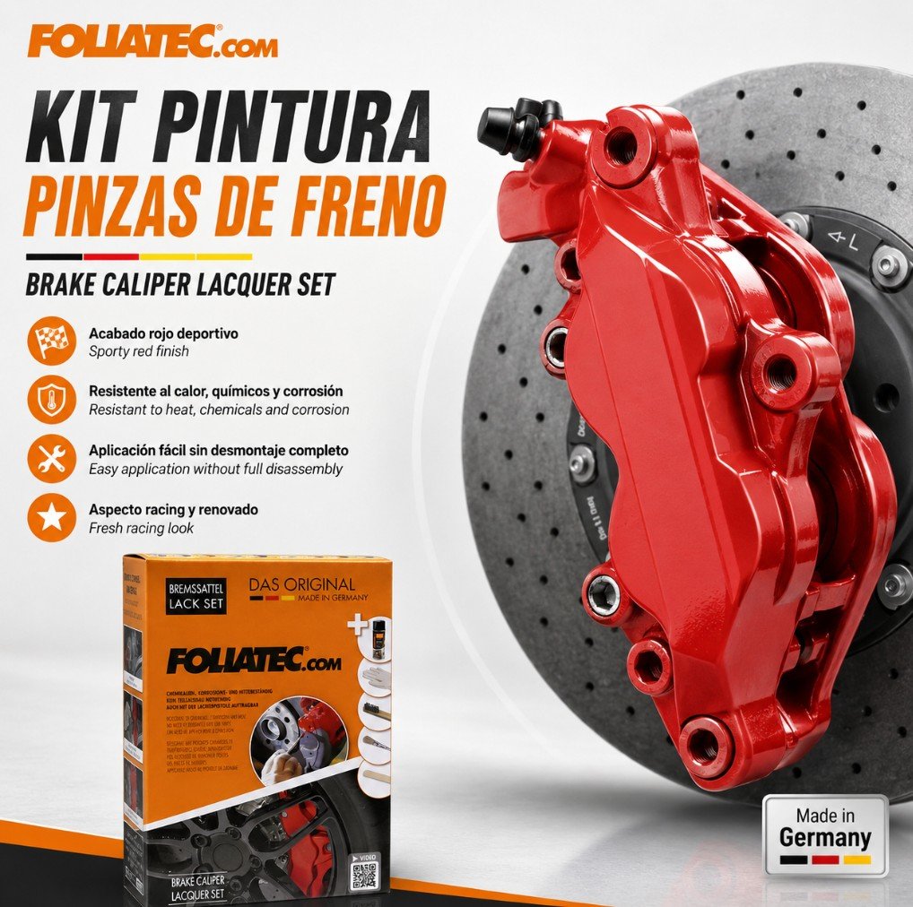 Foliatec Kit Pintura Para Pinzas De Freno Racing Rojo 3 Componentes - Imagen 10 Foliatec VRM Motorsports
