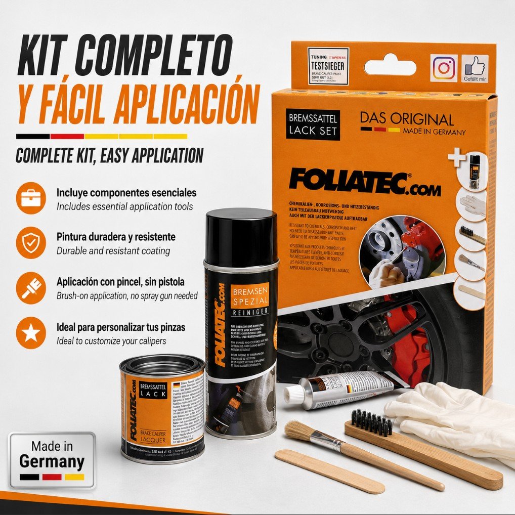 Foliatec Kit Pintura Para Pinzas De Freno Racing Rojo 3 Componentes - Imagen 11 Foliatec VRM Motorsports