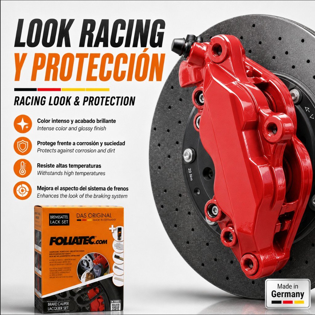 Foliatec Kit Pintura Para Pinzas De Freno Racing Rojo 3 Componentes - Imagen 12 Foliatec VRM Motorsports