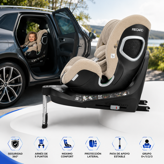 Silla Bebe RECARO Xenon 1 Kid 61 - 125Cm Elegant Beige Grupo 0 1 Y 2 - Imagen 10 RECARO VRM Motorsports