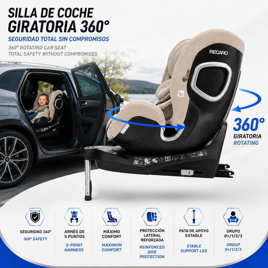 Silla Bebe RECARO Xenon 1 Kid 61 - 125Cm Elegant Beige Grupo 0 1 Y 2 - Imagen 11 RECARO VRM Motorsports