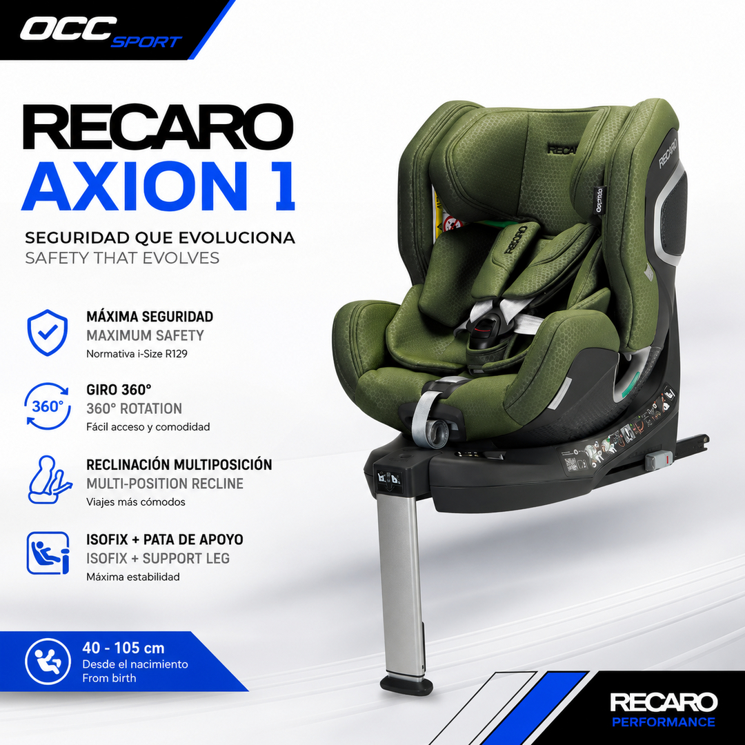 Silla Bebe RECARO Xenon 1 Kid 61 - 125Cm Epic Green Grupo 0 1 Y 2 - Imagen 7 RECARO VRM Motorsports
