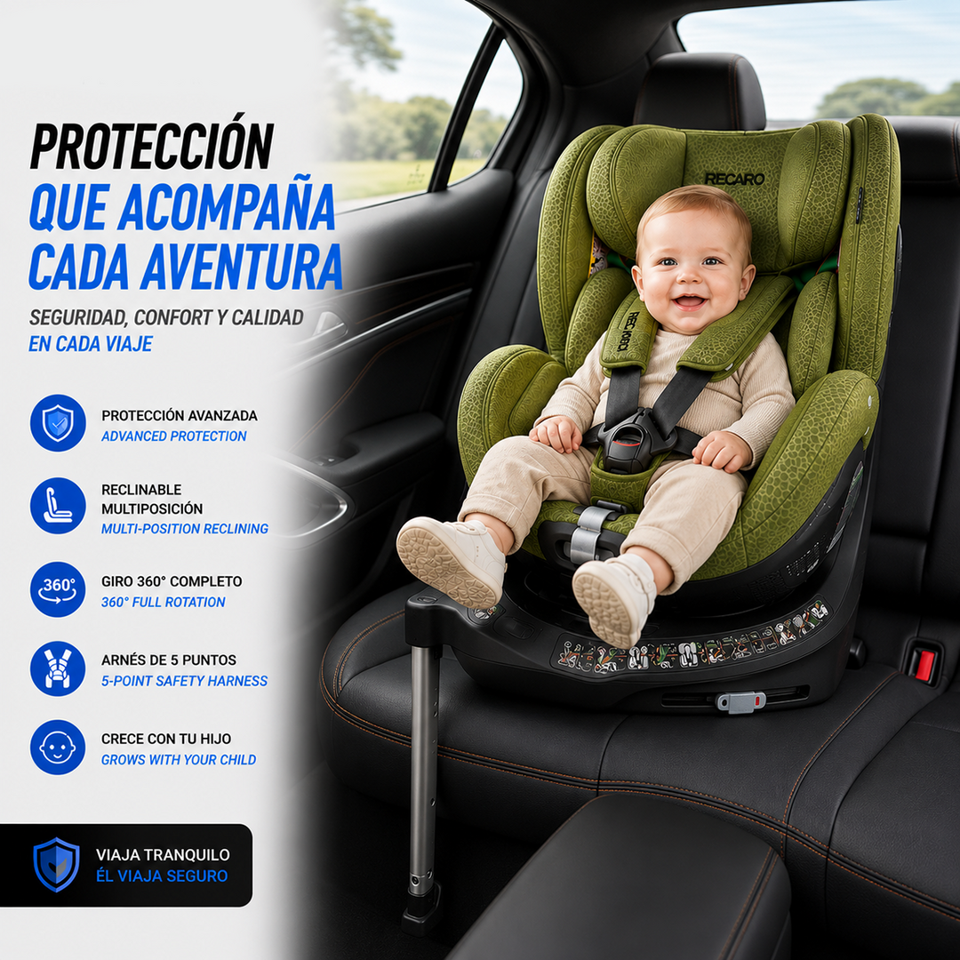 Silla Bebe RECARO Xenon 1 Kid 61 - 125Cm Epic Green Grupo 0 1 Y 2 - Imagen 11 RECARO VRM Motorsports