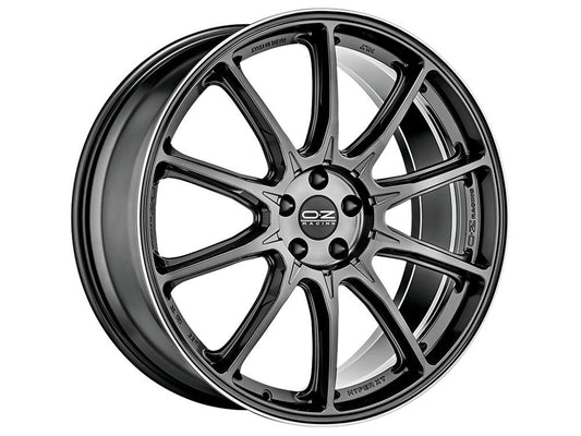 LLANTA  OZ HYPER XT HLT 9.5X22 ET24 5x112 STAR GRAPHITE DIAMOND LIP