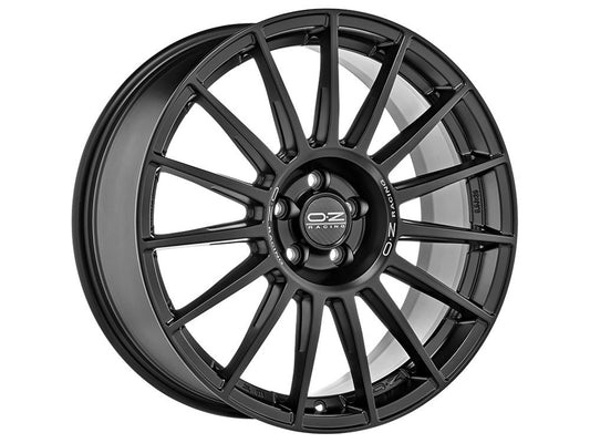 LLANTA  OZ SUPERTURISM DAKAR 10x20 ET19 5x112 MATT BLACK SILVER LETTERING KBA
