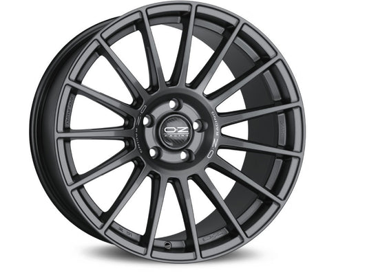 LLANTA  OZ SUPERTURISM DAKAR 10x20 ET19 5x112 MATT GRAPHITE SILVER LETTERING KBA